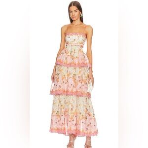 Zimmermann laurel frill midi size 0